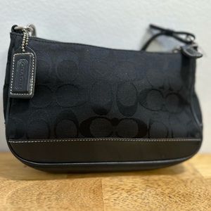 Coach Signature Black Demi Purse
